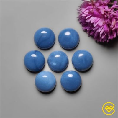9X9 mm Owyhee Blue Opal Calibrated Cabochons Calibrated Lot