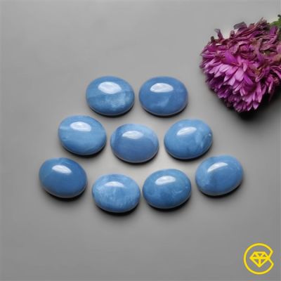 10X8 mm Owyhee Blue Opal Calibrated Cabochons Calibrated Lot