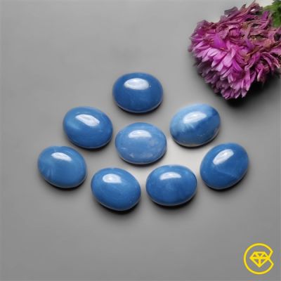 10X8 mm Owyhee Blue Opal Calibrated Cabochons Calibrated Lot