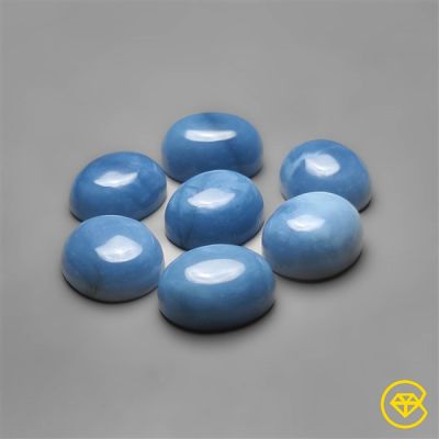 12X10 mm Owyhee Blue Opal Calibrated Cabochons Calibrated Lot