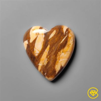 Peanut Wood Jasper Heart Carving
