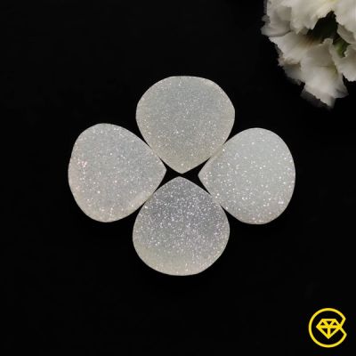 15X15 mm Pearlshine Druzy Calibrated Lot
