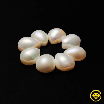 10X8 mm Freshwater Pearls Teardrop Calibrated Lot