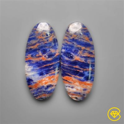 Sunset Sodalite Pair