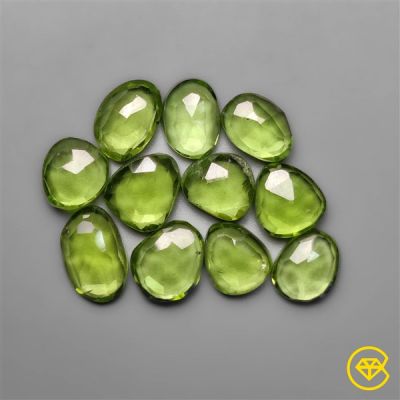 Rose Cut Peridots Lot