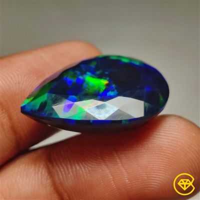 Faceted Ethiopian Black Opal