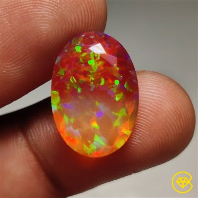 Faceted Ethiopian Galaxy Opal