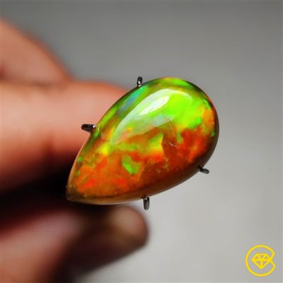 Natural Dark Ethiopian Opal Cabochon