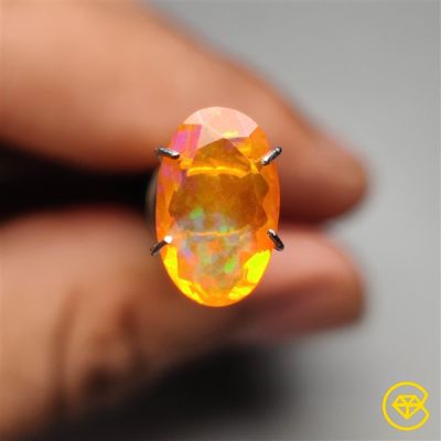 Faceted Mexican Fire Opal