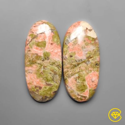 Unakite Jasper Pair