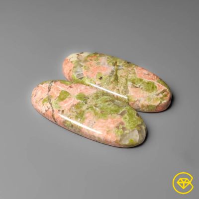 Unakite Jasper Pair