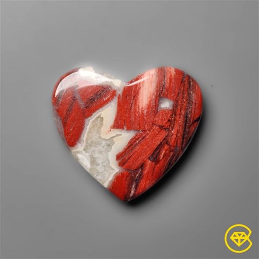 Snakeskin Jasper Heart Carving