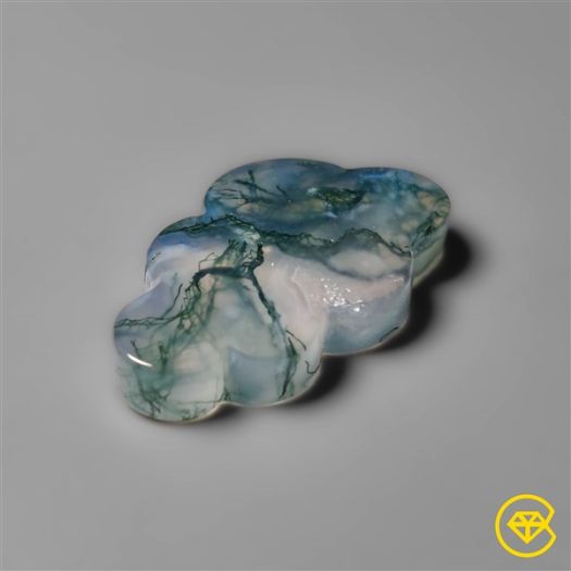 Moss Agate Cloud Carving