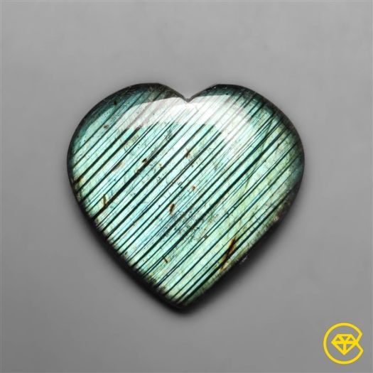 Labradorite Heart Carving