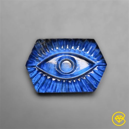 Blue Labradorite Evil Eye Carving