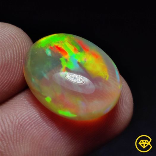 Natural Dark Ethiopian Welo Opal Cabochon