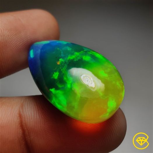 Ethiopian Black Opal Cabochon