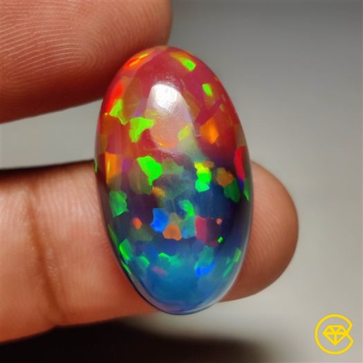 Ethiopian Black Opal Cabochon