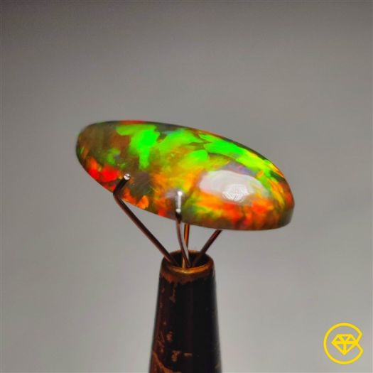 Natural Dark Ethiopian Opal Cabochon