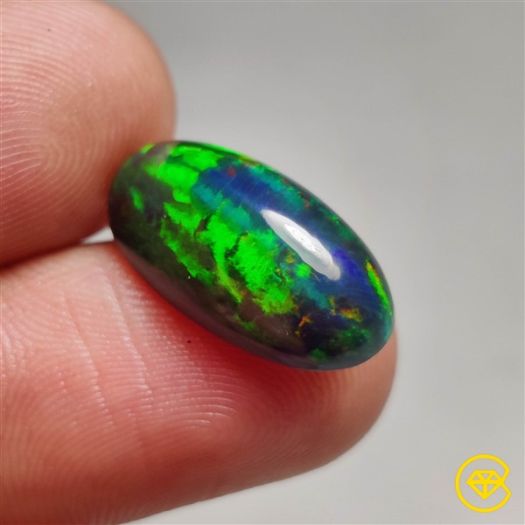 Ethiopian Black Opal Cabochon