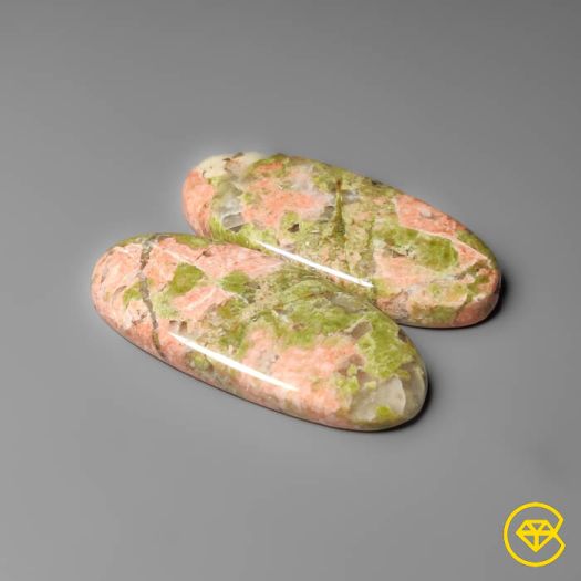 Unakite Jasper Pair