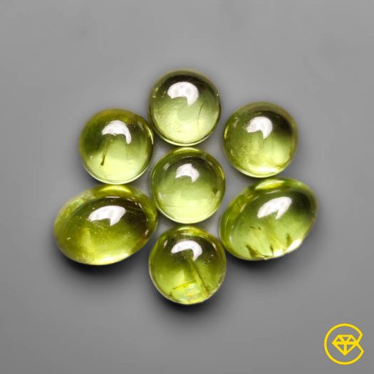 High Grade Green Sphene Cabochon Lot