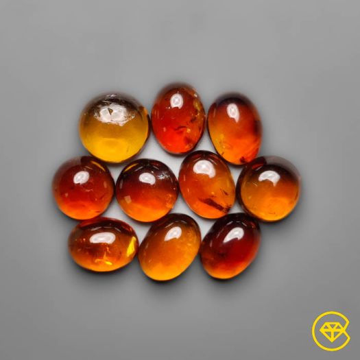 Brandy Citrine Cabochons Lot