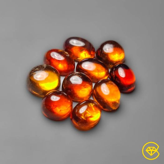 Brandy Citrine Cabochons Lot