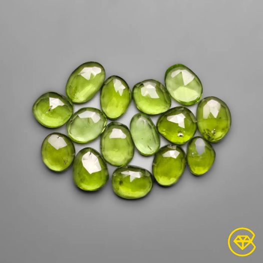 Rose Cut Peridots Lot