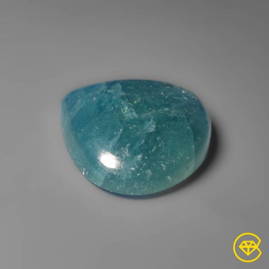 39 Carat Aquamarine Cabochon 25X28X7 mm From Africa