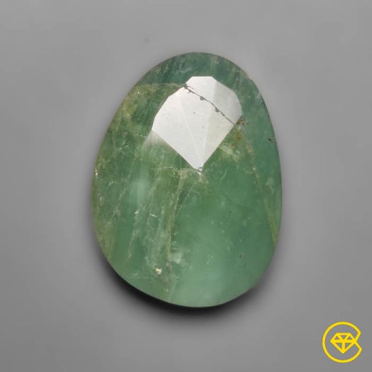 9 Carat Radial Cut Green Sapphire 19X14X5 mm From Sri Lanka