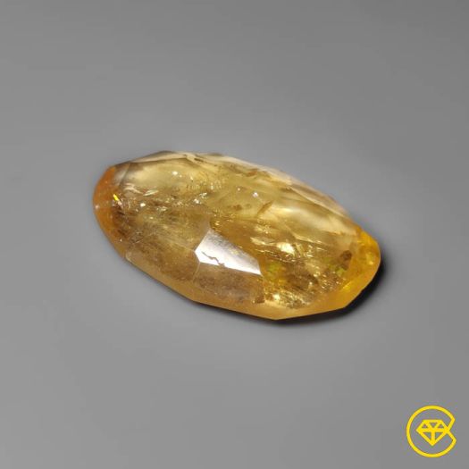 15 Carat Rose Cut Citrine 23X16X6 mm From Bolivia