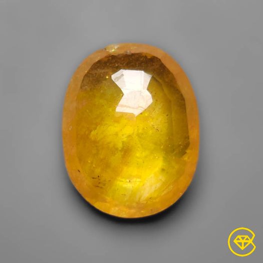 5 Carat Faceted Yellow Sapphire Bangkok 12X9X4 mm From Bangkok