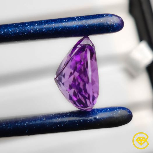 14 ct Handcarved Faceted Braziliian Amethyst 15X18X9 mm From Brazil