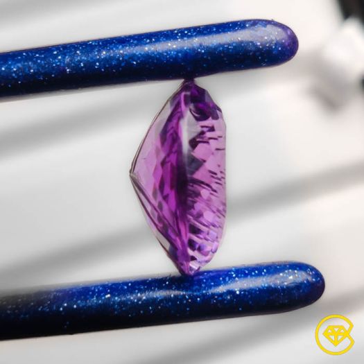 14 ct Handcarved Faceted Braziliian Amethyst 17X17X8 mm From Brazil