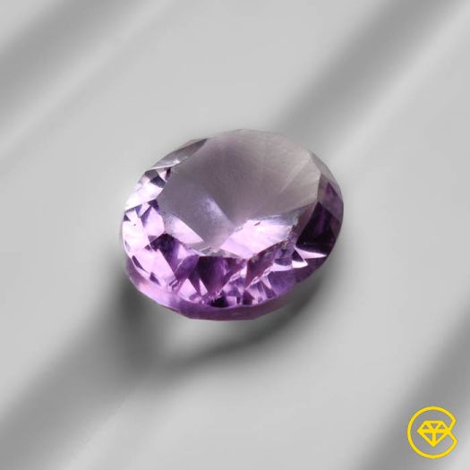 12 ct Concave Cut Faceted Amethyst 18X13X9 mm From Brazil