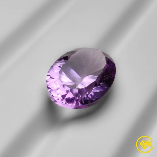 9 ct Concave Cut Faceted Amethyst 15X12X8 mm From Brazil